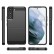 Brushed Texture Carbon Fiber TPU Phone Case f. Galaxy S23 5G (Black)