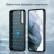 Brushed Texture Carbon Fiber TPU Phone Case f. Galaxy S23 5G (Black)