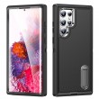 3 in 1 Rugged Holder Phone Case f. Galaxy S23 Ultra 5G (Black)1