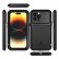 Metal Shockproof Waterproof Dustproof Phone Case f. iPhone 14 Pro (Black)