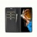 Carbon Fiber PU + TPU Horizontal Flip Leather Phone Case f. Galaxy S23 5G (Vertical Black)