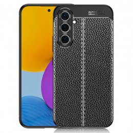 Litchi Texture TPU Shockproof Case f. Galaxy A54 5G (Black)