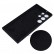 Pure Color Liquid Silicone Shockproof Full Coverage Phone Case f. Galaxy S23 Ultra (Black)
