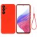 Pure Color Liquid Silicone Shockproof Full Coverage Case f. Galaxy A54 5G (Red)