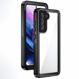 360 Full Body Life Waterproof Phone Case f. Galaxy S23 5G (Black)