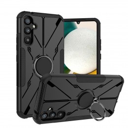 Armor Bear Shockproof PC+TPU Phone Case m.Ring f. Galaxy A34 5G (Black)