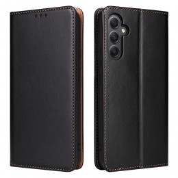 ECHTLEDER Texture Leather Phone Case f. Galaxy A34 5G (Black)
