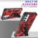 Armor Shockproof TPU+PC Magnetic Protective Case m. Holder f. Galaxy A54 5G (Red)