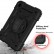 Shockproof PC + Silicone Combination Case m. Holder & Hand Strap & Shoulder Strap f. Galaxy Tab A 4.0 (2020) Black mit Schulter/Umhängegurt