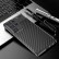 Carbon Fiber Texture Shockproof TPU Phone Case f. Galaxy S24 Ultra (Black