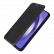 Carbon Fiber Texture Magnetic Horizontal Flip TPU + PC + PU Leather Case m. Card Slot f. Galaxy A55 5G (Black)
