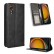 Magnetic Buckle Retro Texture Leather Case f. Galaxy Xcover 7 (Black)