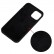Solid Color Silicone Phone Case f. iPhone 15 Plus (Black)