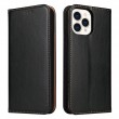ECHTLEDER Leather Texture Case f. iPhone 15 Pro Max (Black)