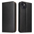 ECHTLEDER Leather Texture Phone Case f. iPhone 15 Plus (Black)
