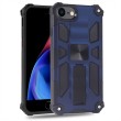 Shockproof TPU + PC Magnetic Protective Case m. Holder f. iPhone SE 2022/2020/8/7(Blue)