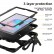 Shockproof Contrast Color Silicone+PC Combination Case m. Holder f. Galaxy Tab S6 Lite ohne Schulter/Umhängegurt