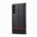 Carbon Fiber Leather Phone Case f. Galaxy S24+ 5G Black)