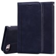 Business Magnetic Horizontal Flip PU Leather Case with Holder & Card Slot & Lanyard f. iPhone SE 2022/2020/8/7 (Black)