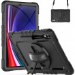Silicone + PC Tablet Case f. Galaxy TAB S9+/S8+ m. Schulter/Umhängegurt