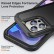 Life Waterproof Rugged Phone Case f. iPhone 15 Plus (Black)