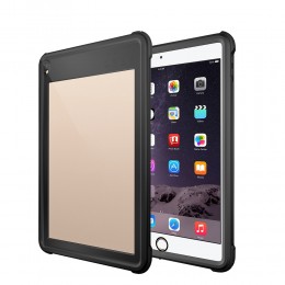 Shockproof Waterproof PC + TPU Protective Case with Lanyard & Pen Tray & Holder f. iPad Air 10.5 (2029) (Black)