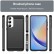 Brushed Texture Carbon Fiber TPU Phone Case f. Galaxy A35 5G (black)