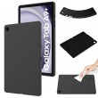 Pure Color Liquid Silicone Shockproof Tablet Case f. Galaxy Tab A9+ (Black