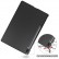 Custer Texture Smart PU Leather Case m. Sleep/Wake-up Function 3-Fold Holder f. Galaxy Tab S8+/S7+/S7 FE (Black)
