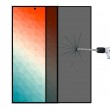 Full Cover Anti-peeping Tempered Glass Film, Support Fingerprint Unlockingf. Galaxy S24 Ultra 5G