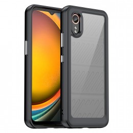 Colorful Series Acrylic Hybrid TPU Case f. Galaxy Xcover 7 (Black