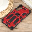 Armor Shockproof TPU+PC Magnetic Protective Case m. Holder f. Galaxy A55 5G (Red)