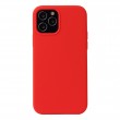 Solid Color Liquid Silicone Shockproof Protective Case f. iphone 12/12 Pro (Country Red)