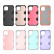 Contrast Color Silicone + PC Shockproof Case f. iPhone 12 Mini (Black)