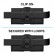 Litchi Texture ECHTLEDER Belt Clip Horizontal Carrying Pouch (Black) f. 6.1-6.8 inch
