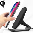 M5 Intelligent Dual Coil Design Qi Standard Holder Wireless Charger with Indicator Light, Support Fast Charging