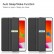 Custer Texture Horizontal Flip Smart PU Leather Case m. Sleep / Wake-up Function/Three-folding Holder + Pen Slot f. iPad 10.2 (2021/2020/2019) Black