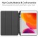 Custer Texture Horizontal Flip Smart PU Leather Case m. Sleep / Wake-up Function/Three-folding Holder + Pen Slot f. iPad 10.2 (2021/2020/2019) Black