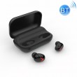 DFA8 TWS Bluetooth 5.0 Touch Sweatproof Wireless Bluetooth Sports Earphone m. Charging Box, Support Siri & Call & Power Bank(Black)