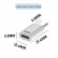 8 Pin Female to USB-C/ Type-C Adapter Gen3, Fast Charging f. iPhone 15 Series