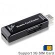 ll in 1 USB Flash Disk Style Card Reader Support SD / MMC / RS-MMC / Mini SD / T-Flash / MS / MS PRO / MS DUO / M2 / 3G SIM / Ca
