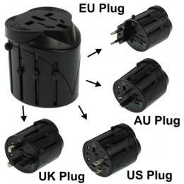 All in 1 EU + AU + UK + US Plug Travel Universal