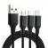 2A 1.2m 3in1 USB to 8 Pin&USB-C/Type-C & Micro USB Nylon Charging Cable