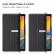 Custer Texture Horizontal Flip PU Leather Case Three-folding Holder & Sleep/Wake-up Function für Galaxy Tab A 10.1 2019 (Black)