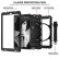 360 Degree Rotation PC + Silicone Shockproof Combination Case with Holder & Hand Grip Strap & Neck Strap f. Galaxy Tab A 10.1 (Black)