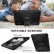 360 Degree Rotation PC + Silicone Shockproof Combination Case with Holder & Hand Grip Strap & Neck Strap f. Galaxy Tab A 10.1 (Black)