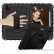 360 Degree Rotation PC+Silicone Shockproof Combination Case m. Holder/Hand Grip Strap/Neck Strap f. iPad Air 2022/2020 10.9 (Black) mit SCHULTER/UMHÄNGEGURT
