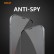0.26mm 9H 6D Privacy Anti-spy Full Screen Tempered Glass Film f. Phone 12 mini antifingerprint