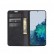 Retro-skin Business Magnetic Suction Leather Case m.Holder/ Card Slots/Wallet f. Galaxy S21 (Black)