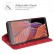 Retro-skin Business Magnetic Suction Leather Case m. Holder/Card Slots/Wallet f. Galaxy Xcover 5 (Red)